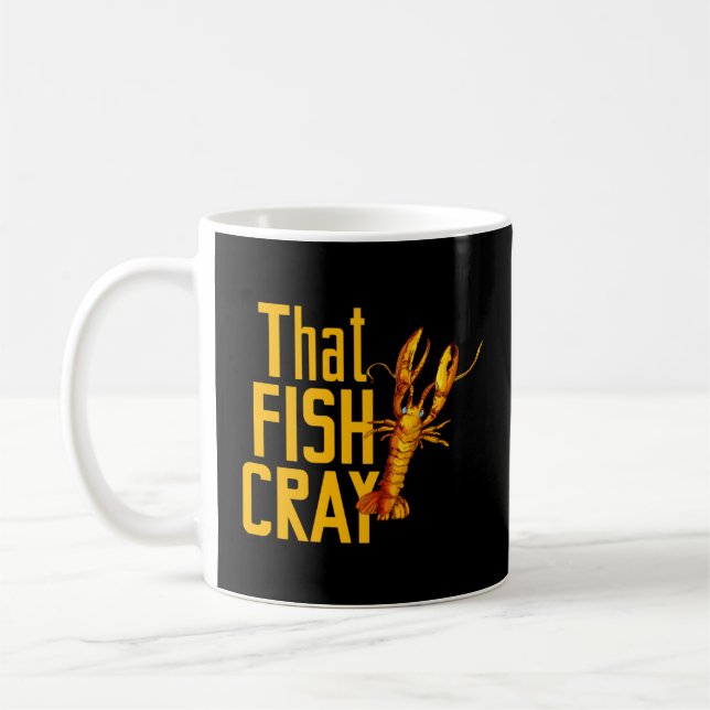 Taza De Café por el pescado y marisco que pesca langosta (Izquierda)