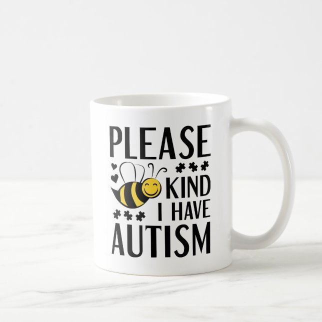 Taza De Café Por Favor Amén Que Tengo Autismo (Derecha)