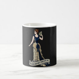 Taza De Café Por favor no me percibas - Dama Victoriana Vintage