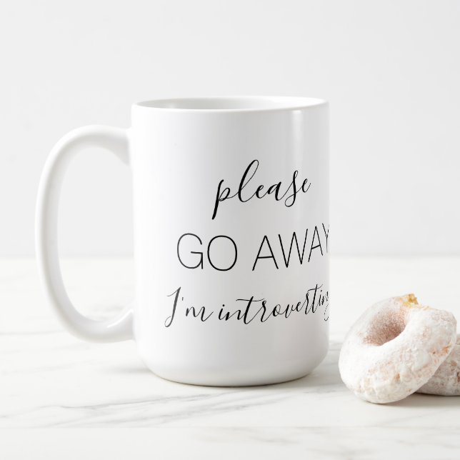 TAZA DE CAFÉ POR FAVOR, VAYA FUERA. (Con donut)