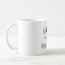 Taza De Café Por Grace a través de Faith Bible Verse