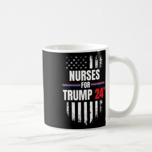 Taza De Café Por la bandera estadounidense de Trump 2024