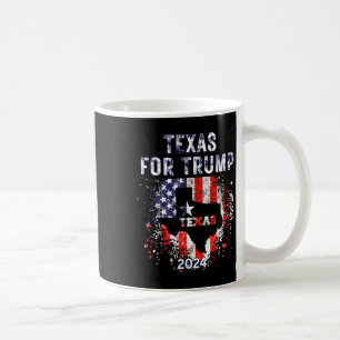 Taza De Café Por la bandera estadounidense de Trump 2024 - Vint