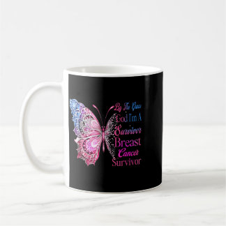 Taza De Café Por la gracia de Dios soy un sobreviviente de cánc