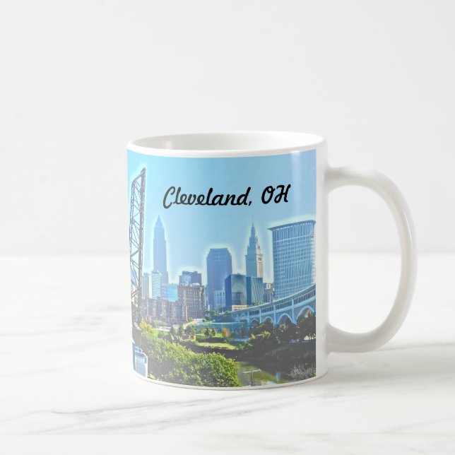 Taza De Café Por la mañana Cleveland Ohio Mug (Derecha)