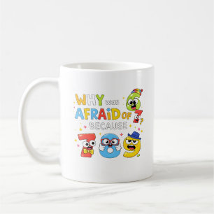 Taza De Café Por qué los números tienen miedo Diseño divertido 