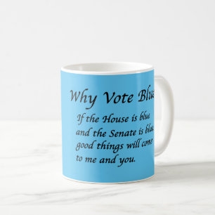 Taza De Café Por qué votar azul en 2024