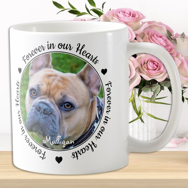 Taza De Café Por siempre en nuestro corazón, Mascota fotográfic (Subido por el creador)