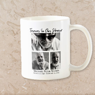 Taza De Café Por siempre en nuestros corazones, papá, abuelo Me