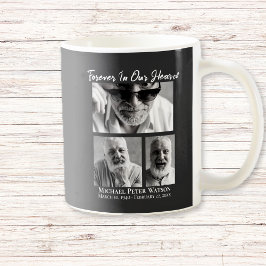 Taza De Café Por siempre en nuestros corazones, papá, abuelo Me