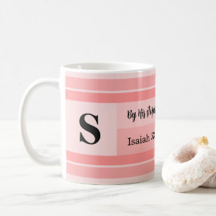 Taza De Café Por Sus Tiras Versículo Bíblico Personalizado Para