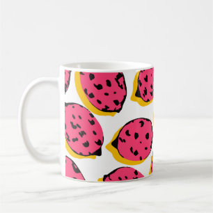 Taza De Café por todo el limón patternabstract, arte, fondo, ca