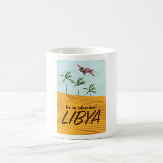 Taza De Café ¡Por una aventura! Afiche de viaje de Libia