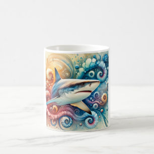 Taza De Café Porbeagle Shark 230824AREF135 - Watercolor