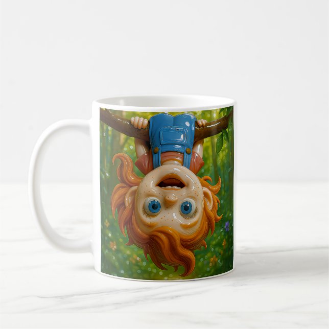 Taza De Café Porcelain Child Figurine Art  (Izquierda)
