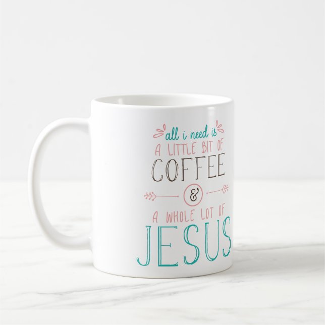 Taza De Café Porción entera de Jesús (Izquierda)