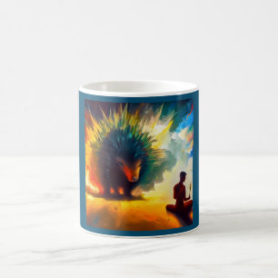 Taza De Café Porcupina animal espiritual 3