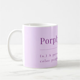 Taza De Café Porfirofilo: peluca de Lavender para entusiastas m