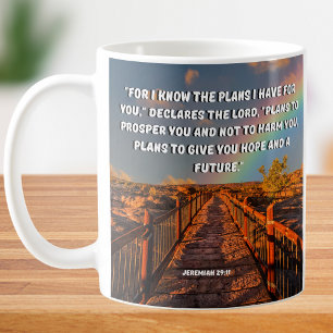 Taza De Café Porque Conozco Los Planes Jeremías 29 Verso De La 
