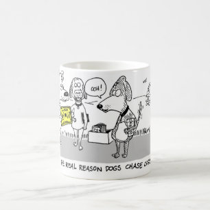 Taza De Café Porqué los perros persiguen los coches