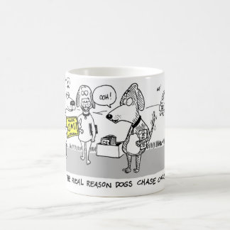 Taza De Café Porqué los perros persiguen los coches