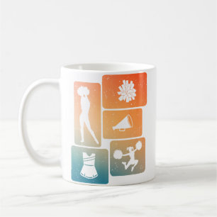 Taza De Café Porrista Divertida Animando a un Entusiasta Acrobá