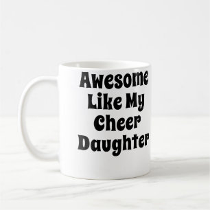 Taza De Café Porrista Gritar Papá Mamá Porrismo
