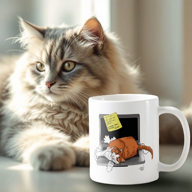 Taza De Café Portátil divertida para gato naranja (Subido por el creador)