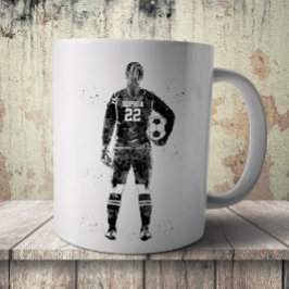 Taza De Café Portera de fútbol femenino