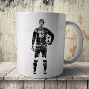 Taza De Café Portera de fútbol femenino