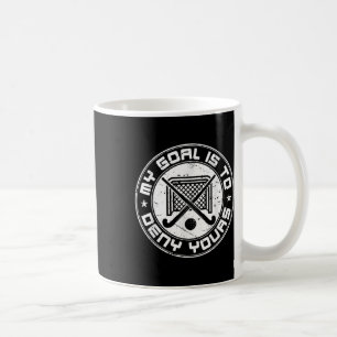 Taza De Café Portero de Hockey sobre Césped Genial Mi Meta Es N