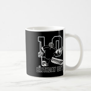 Taza De Café Portero de Hockey sobre Hielo Nº 10 Feliz Cumpleañ