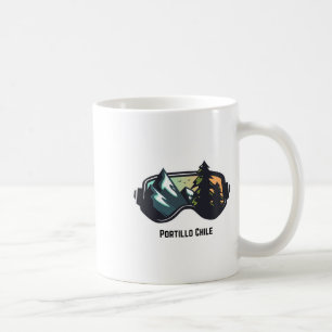 Taza De Café Portillo Ski Chile Esquí de Montaña T Hombres y Mu