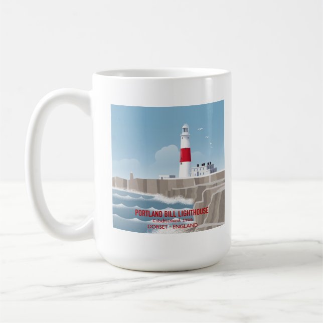 Taza De Café Portland Bill Lighthouse (Izquierda)