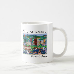 Taza De Café Portland~ la ciudad de rosas