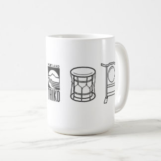 Taza De Café Portland Taiko Large Line Art Mug