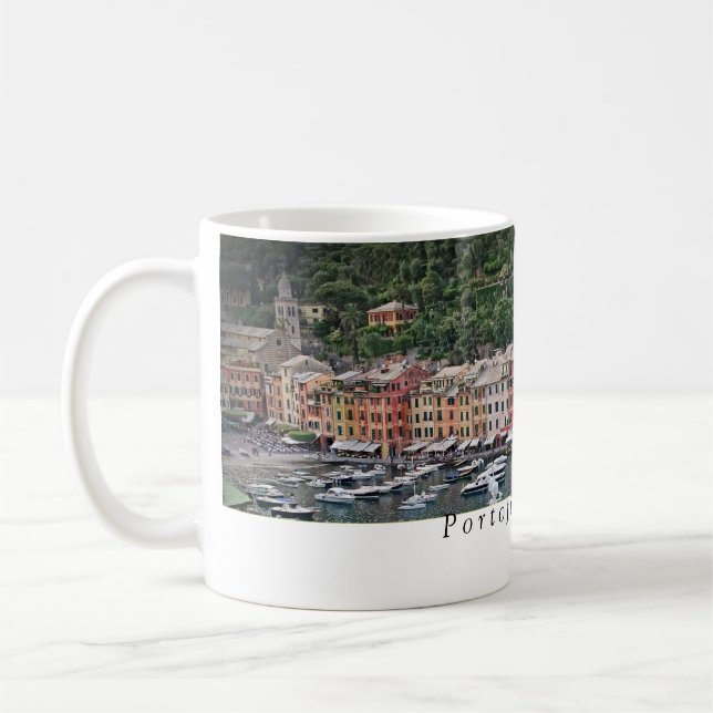 Taza De Café Portofino, Italia - Romántico Italia Mug (Izquierda)