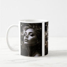Taza De Café Portrait d'une beauté cosmique.