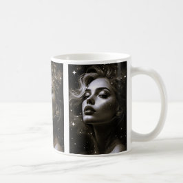 Taza De Café Portrait d'une beauté cosmique.