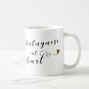 Taza De Café Portugués en Heart Mug, Portugal