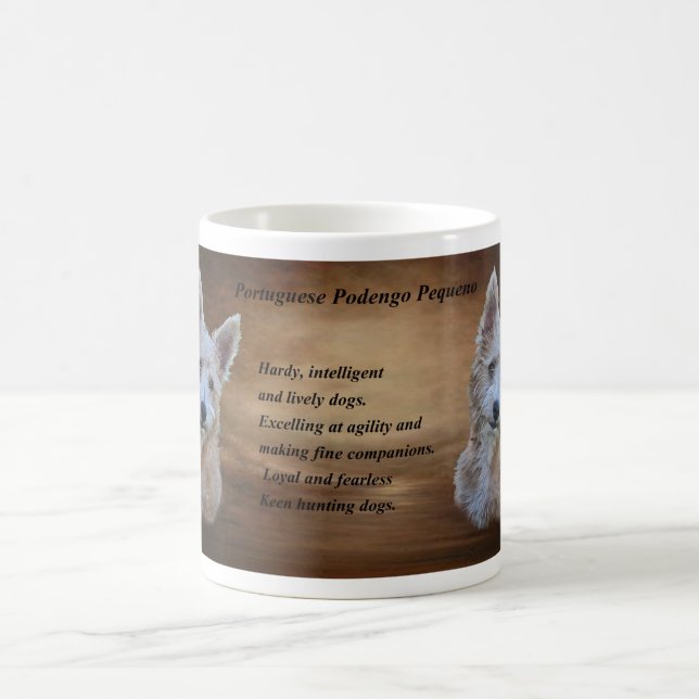 Taza De Café Portugués Podengo Pequeno (Centro)