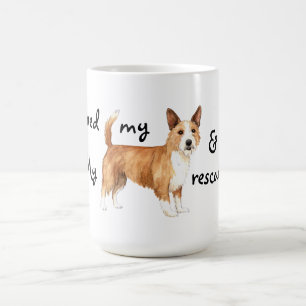 Taza De Café Portugués Podengo Pequeno del rescate