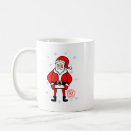Taza De Café Posando Santa