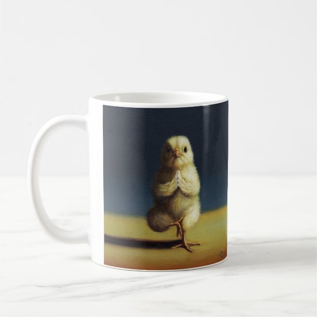 Taza De Café Pose de árbol de pollo de yoga - Mug (Izquierda)