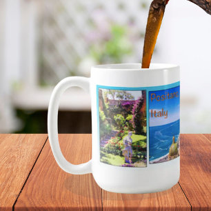 Taza De Café Positano Italia Con Famoso Mug De Rocas Capri