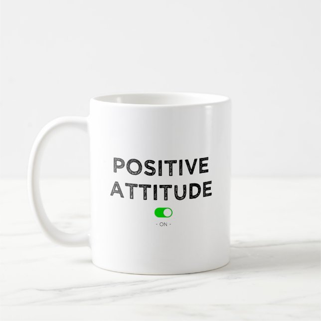 Taza De Café Positiva actitud él - Mug (Izquierda)