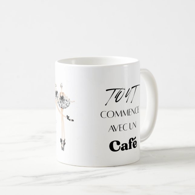 Taza De Café Positive Energy Coffee Mug for Work and Study  (Anverso derecho)