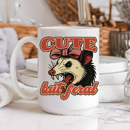 Taza De Café Possum dulce pero fértil: Humor sarcástico vintage