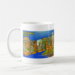 Taza De Café postal BIG LETTER GEORGIA