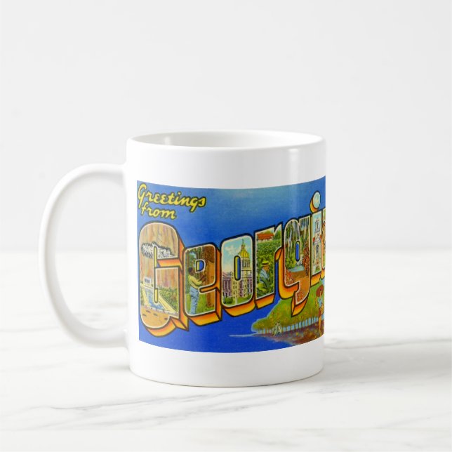 Taza De Café postal BIG LETTER GEORGIA (Izquierda)